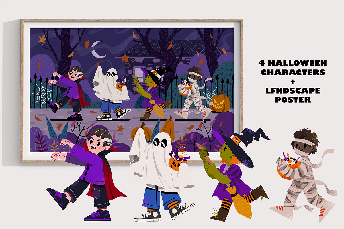 Halloween clipart collection, a Seasonal Illustration by UnaAnya (Photo 4 of 6)