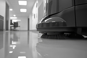 Closeup view of a cleaning machine, a Photo by Pavel_design