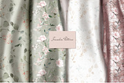 Pink watercolor flowers & herbs, an Illustration by Lisima (Thumbnail 4 of 11)