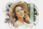 Realistic Watercolor Painting Effect, a Layer Style Add-On by liptouse (Thumbnail 9 of 9)