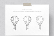 Hand Drawn Line Travel Icons, an Outline Icon by NatalieArtShop (Thumbnail 13 of 16)