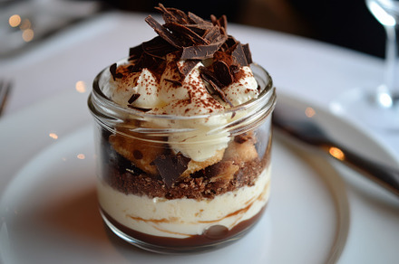 Delicious Chocolate Dessert in a Jar, a Background Photo by Pixeness