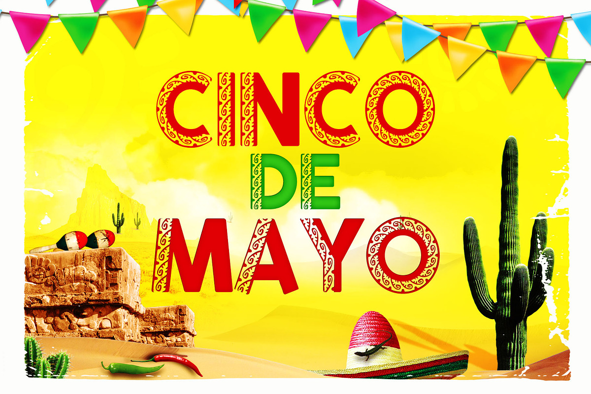 Cinco De Mayo Mexican Font, a Font by Artolus (Photo 1 of 3)