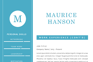 Simple Elegant 3 In 1 Word Resume