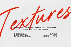 Paper Surface Archive: 12 Textures, a Texture Graphic by Design Squad