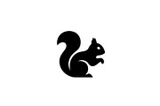 Squirrel Silhouette Vector Bundle, an Illustration by yasushie (Thumbnail 6 of 48)