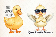 Sarcastic Funny Ducks Quotes Png, an Illustration by Libby Wishes (Thumbnail 3 of 4)