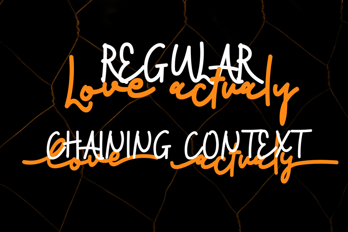 Mystique handwritten script font
