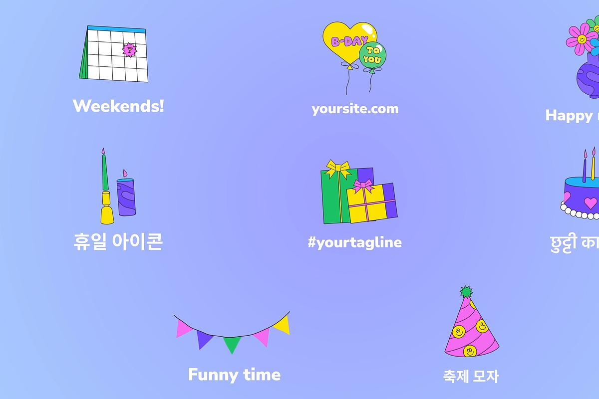 Party Icons And Titles for DaVinci, a Templates & Theme by 2dfx (Photo 1 of 2)