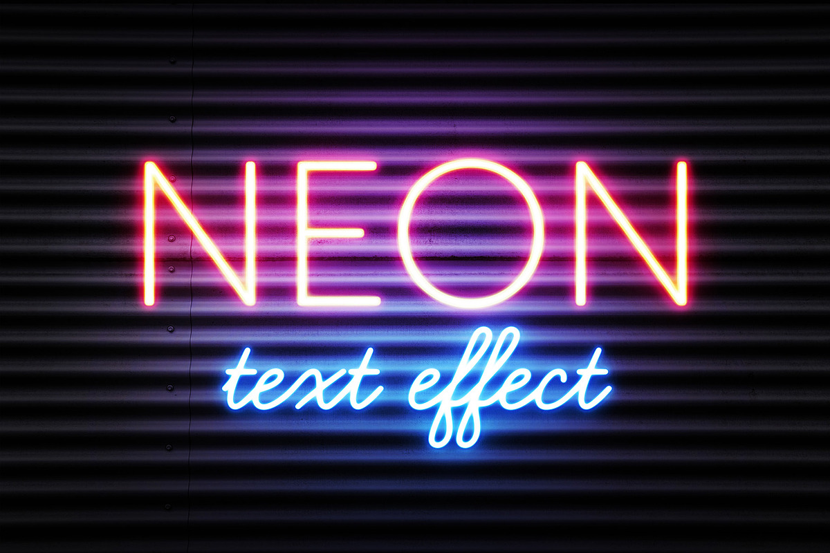 Realistic NEON effect, a Mockup by Twin Design (Photo 3 of 5)