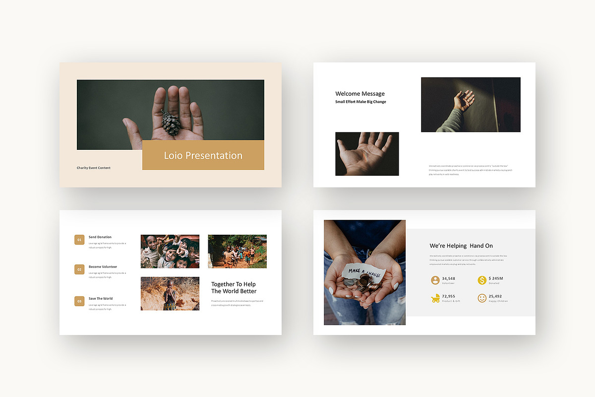 Loio : Nonprofit Event Google Slides, a Presentation Template by Punkl Camp (Photo 2 of 16)
