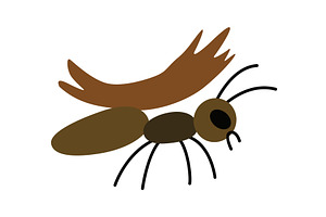 Vector image of a cute, an Animal Illustration by Things for designers