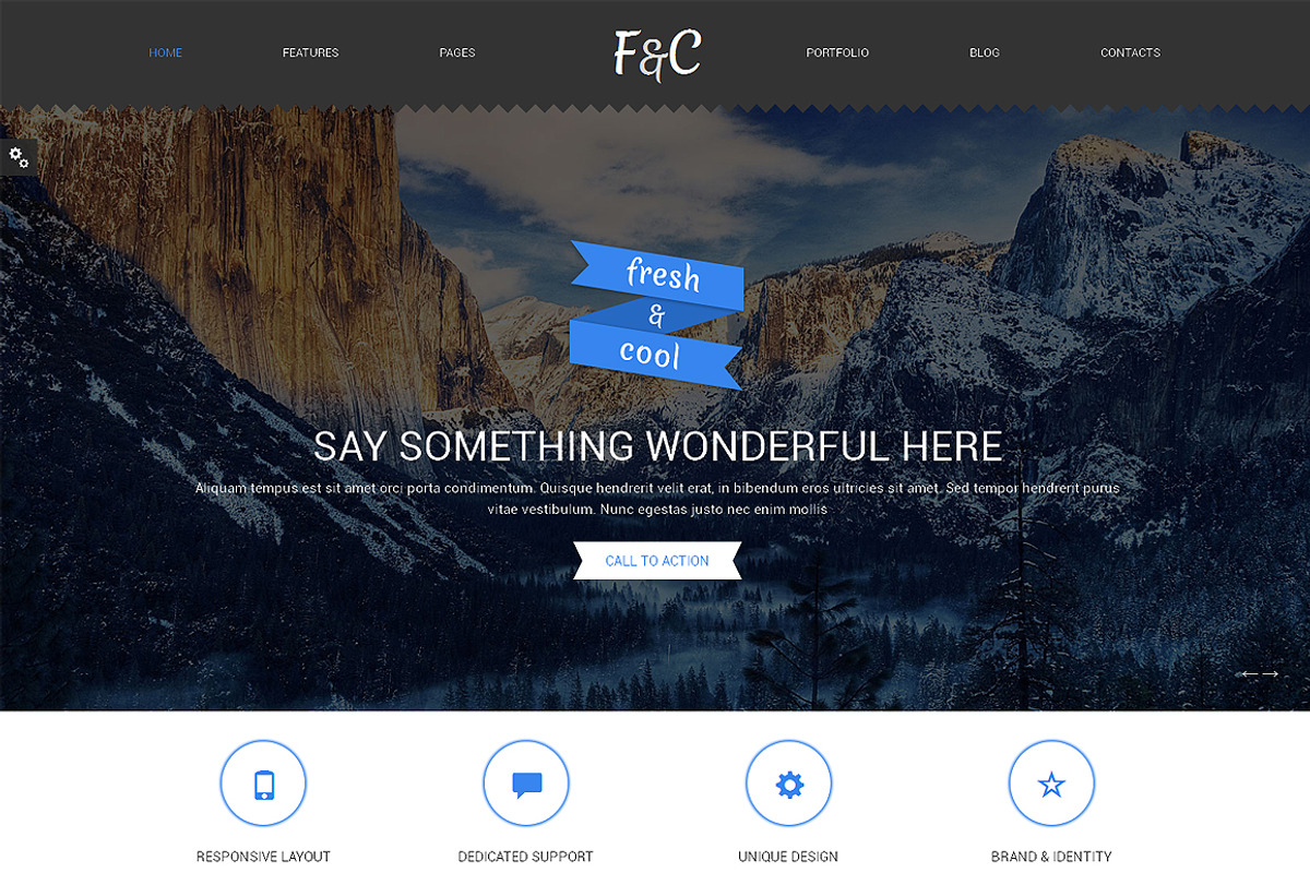 Fresh & Cool Bootstrap Theme, a Bootstrap Template by IceTemplates (Photo 2 of 4)