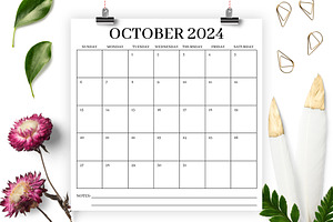 2024 Square 12x12 Calendar