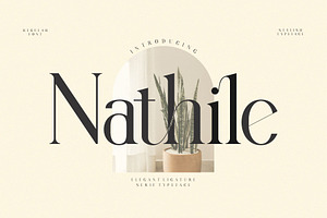 Nathile Ligature Serif Typeface