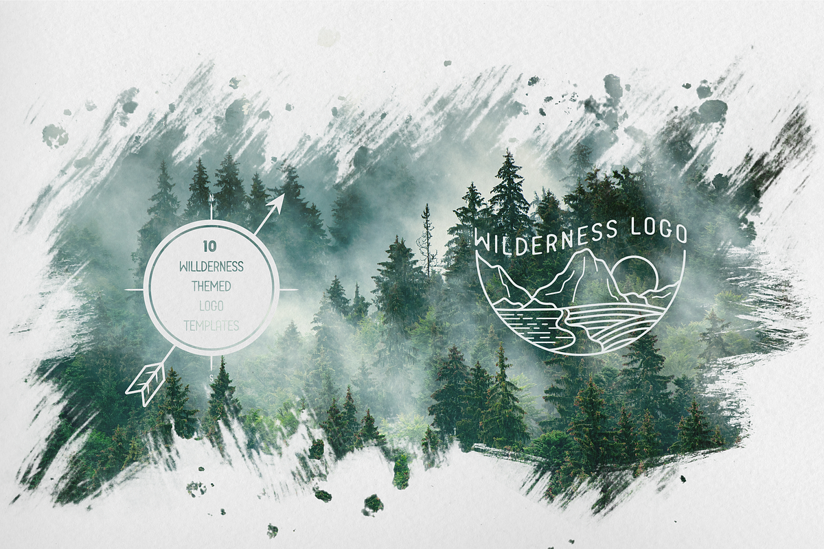10 Wilderness Themed Logo Templates, a Branding & Logo Template by Salty Sweet Creative (Photo 1 of 4)