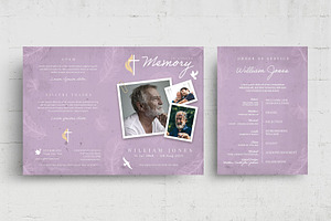 Church Funeral Program Template