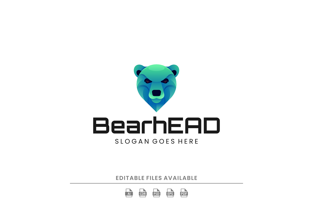 Gradient Modern Bear Logo Design, a Branding & Logo Template by Artnivora.Std