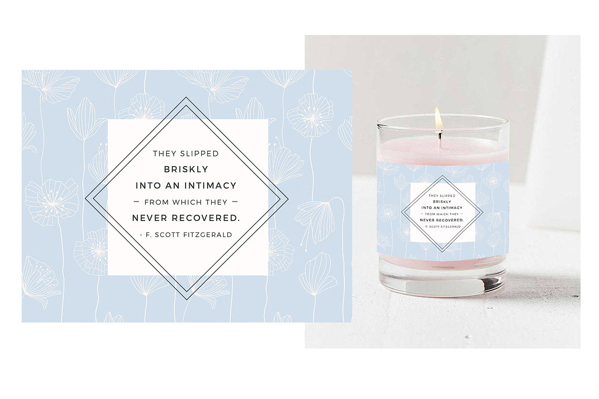 Love Quote Candle Label Template, a Stationery Template by Marham Labeling Co (Photo 1 of 3)
