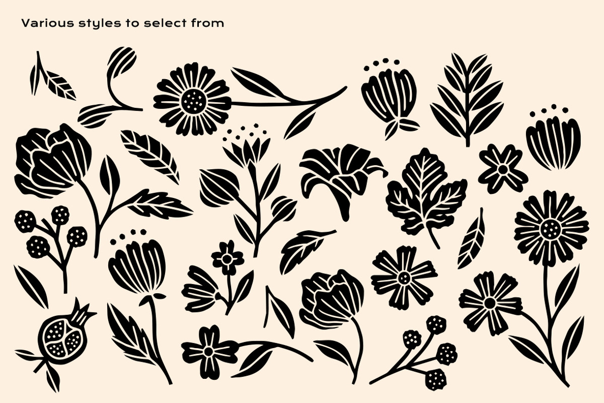 Blossom Clipart Bundle, an Object Illustration by ClayStudio (Photo 6 of 7)