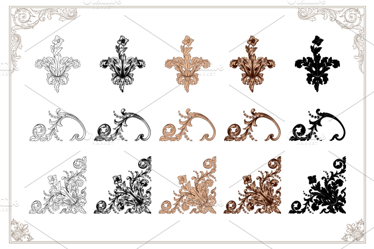 Ornament elements for decorate, a Decorative Illustration by Samira (Photo 6 of 16)
