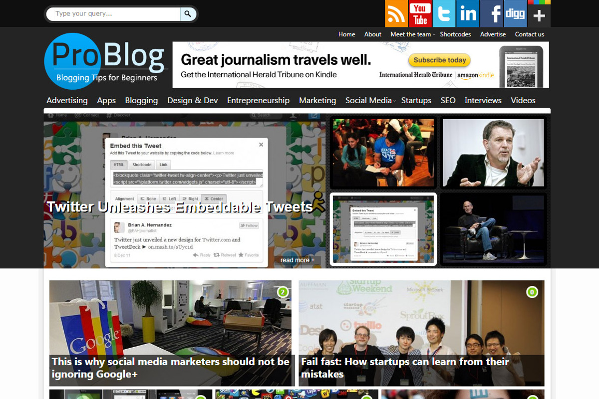 ProBlog Professional Blogging Theme, a WordPress Template by Magazine3