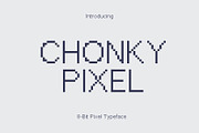 Chonky Pixel - 8Bit Pixel Typeface, a Sans Serif Font by HipFonts (Thumbnail 1 of 7)