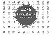 1275 Business Startup Line Icons, an Outline Icon by Vector Portal (Thumbnail 1 of 20)