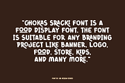 Chokas Sracki - Food Font, a Handwritten Font by QR Design Studio (Thumbnail 6 of 9)