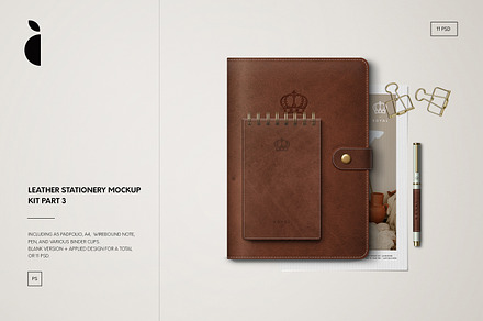 Leather Stationery Mockup Kit VOL. 3