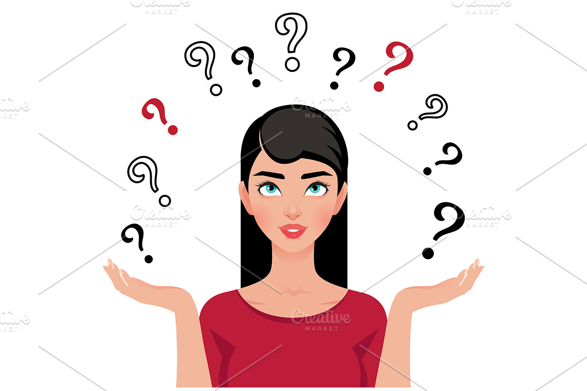 woman facing a problem of choice, an Illustration by Julia's illustrations
