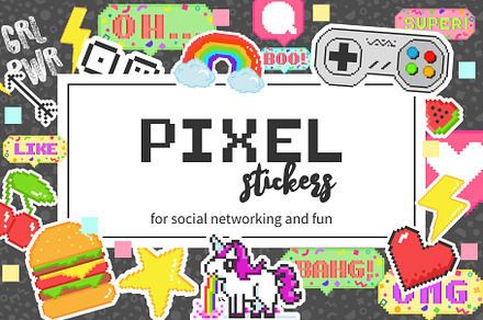 PIXEL ART STICKERS