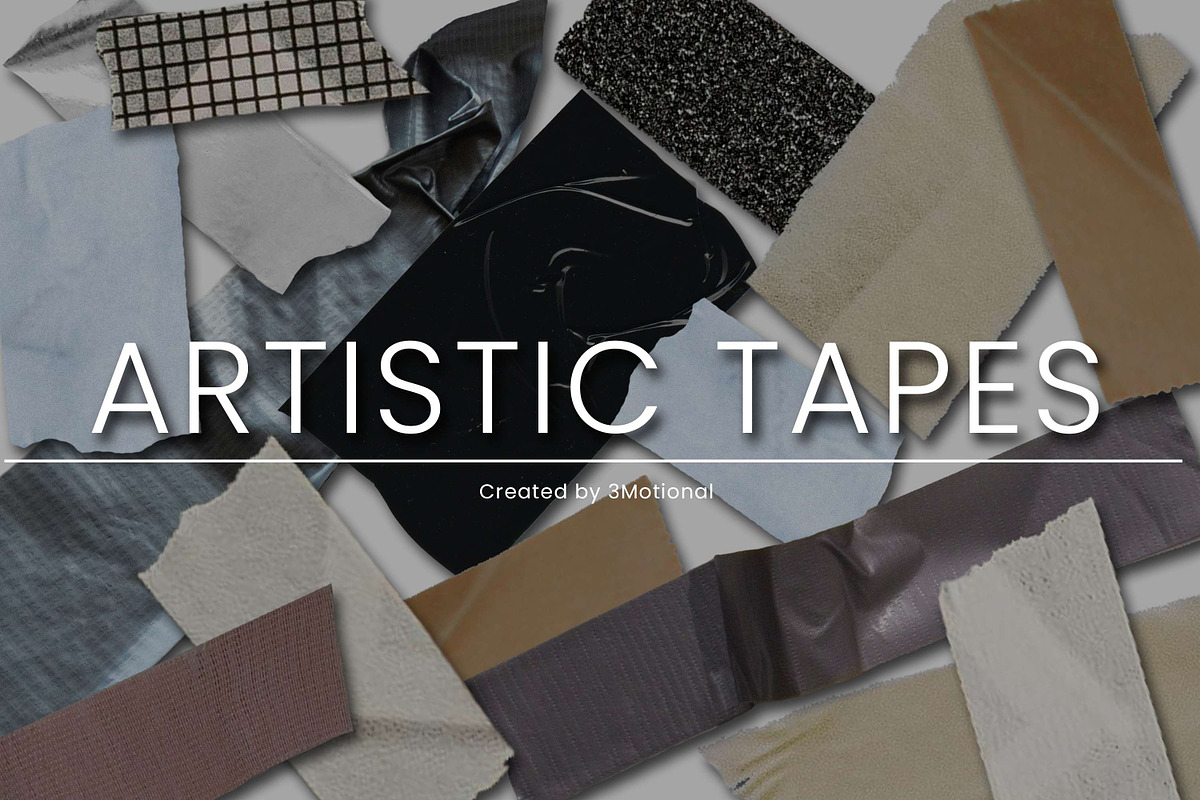 43 Tape PNG Overlays, a Texture Graphic by 3Motional (Photo 7 of 10)