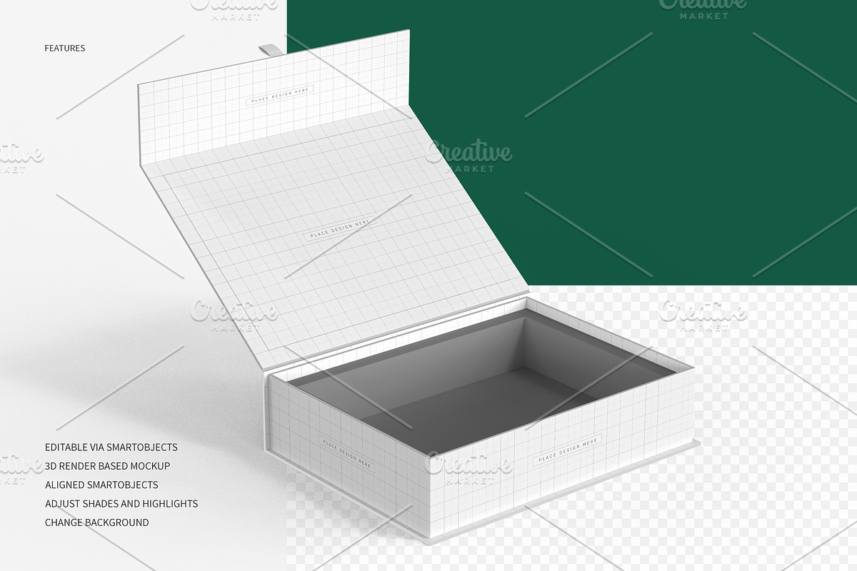 Magnetic Gift Packaging Box Mockups, a Packaging Mockup by shaikerintu (Photo 3 of 17)