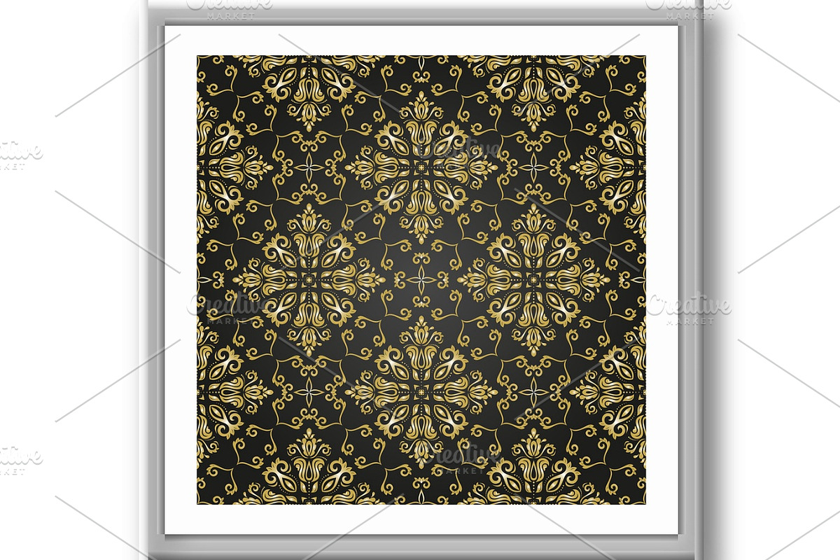 Seamless Oriental Vector Background, a Decorative Illustration by FineArtStudio (Photo 3 of 3)