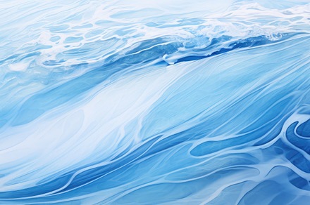 Serenity of the Waves: An Abstract Aquatic Dance in Blue Hues -, an Animal Photo by José Manuel Gelpi