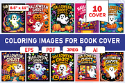 Halloween Ghost Coloring Book, a Seasonal Illustration by Design Station (Thumbnail 3 of 3)