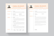 Minimal Resume/CV Template | Word, a Resume Template by HiveArts (Thumbnail 2 of 4)