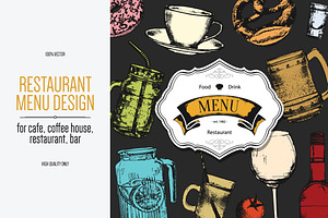 Restaurant Menu Design With A Sketch