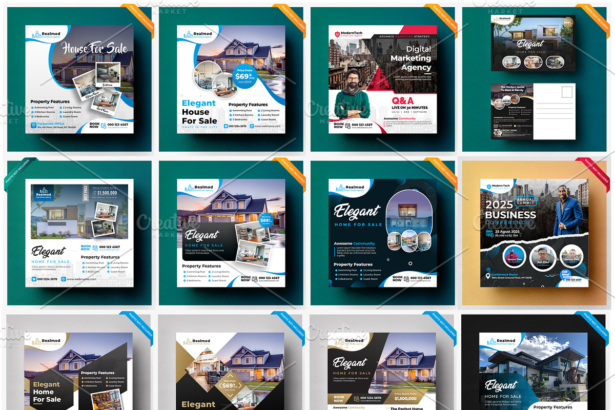 80+ Mega Real Estate Social Banner, a Social Media Template by DesignsLab (Photo 4 of 7)