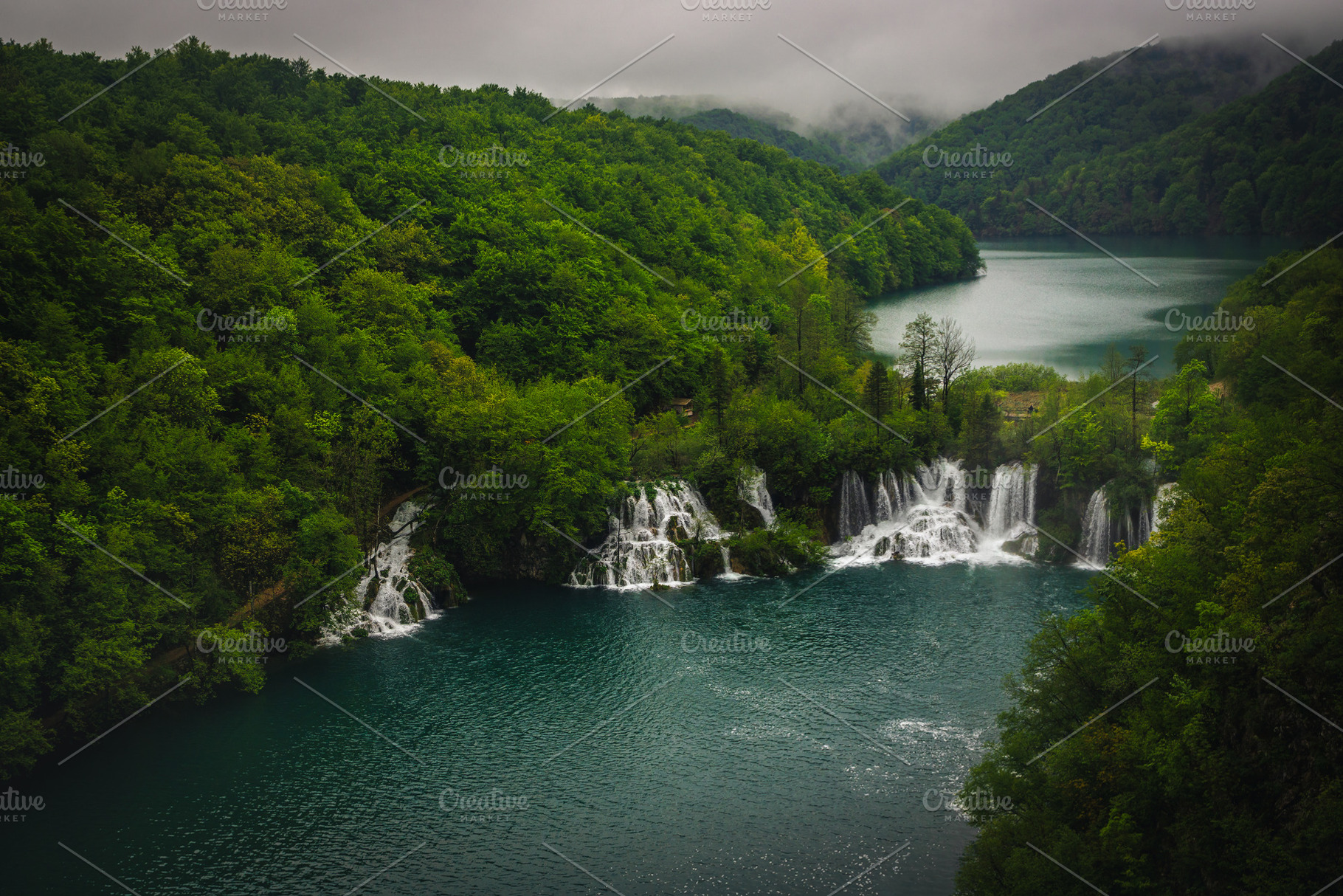 Lakes and waterfalls in the forest, a Nature Photo by Alpine Dreams