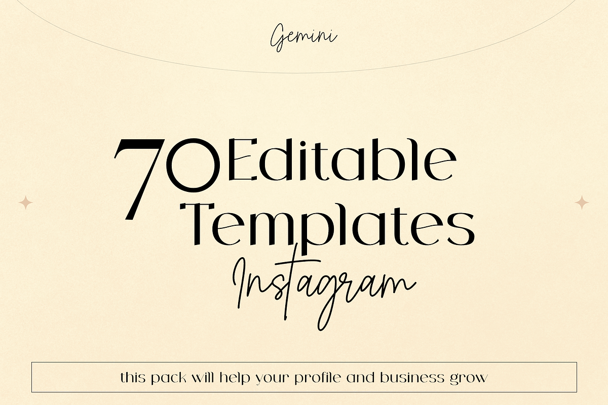 Gemini Instagram Templates, a Social Media Template by UI2D (Photo 2 of 10)