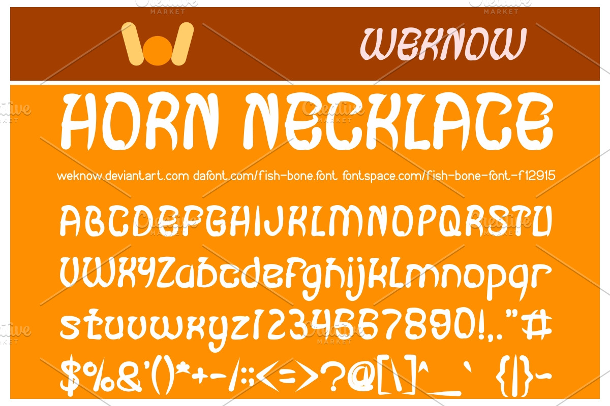 fish bone font preview 5