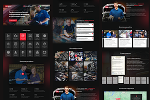 Car Repair Landing Page Mobile Ver