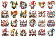 Christmas Gnome Clipart Bundle, an Illustration by SinaCreation (Thumbnail 2 of 7)