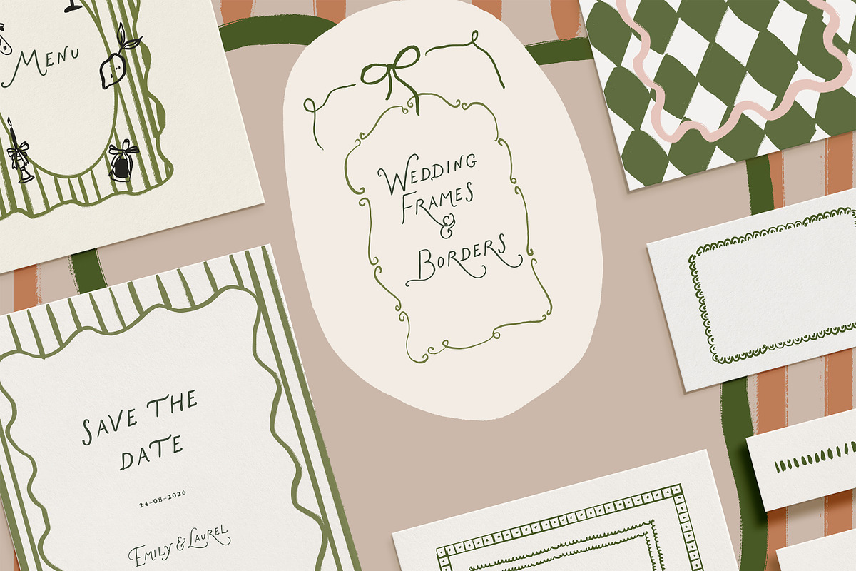 Hand Drawn Frames & Summer Icons, an Object Graphic by Laras Wonderland (Photo 2 of 13)
