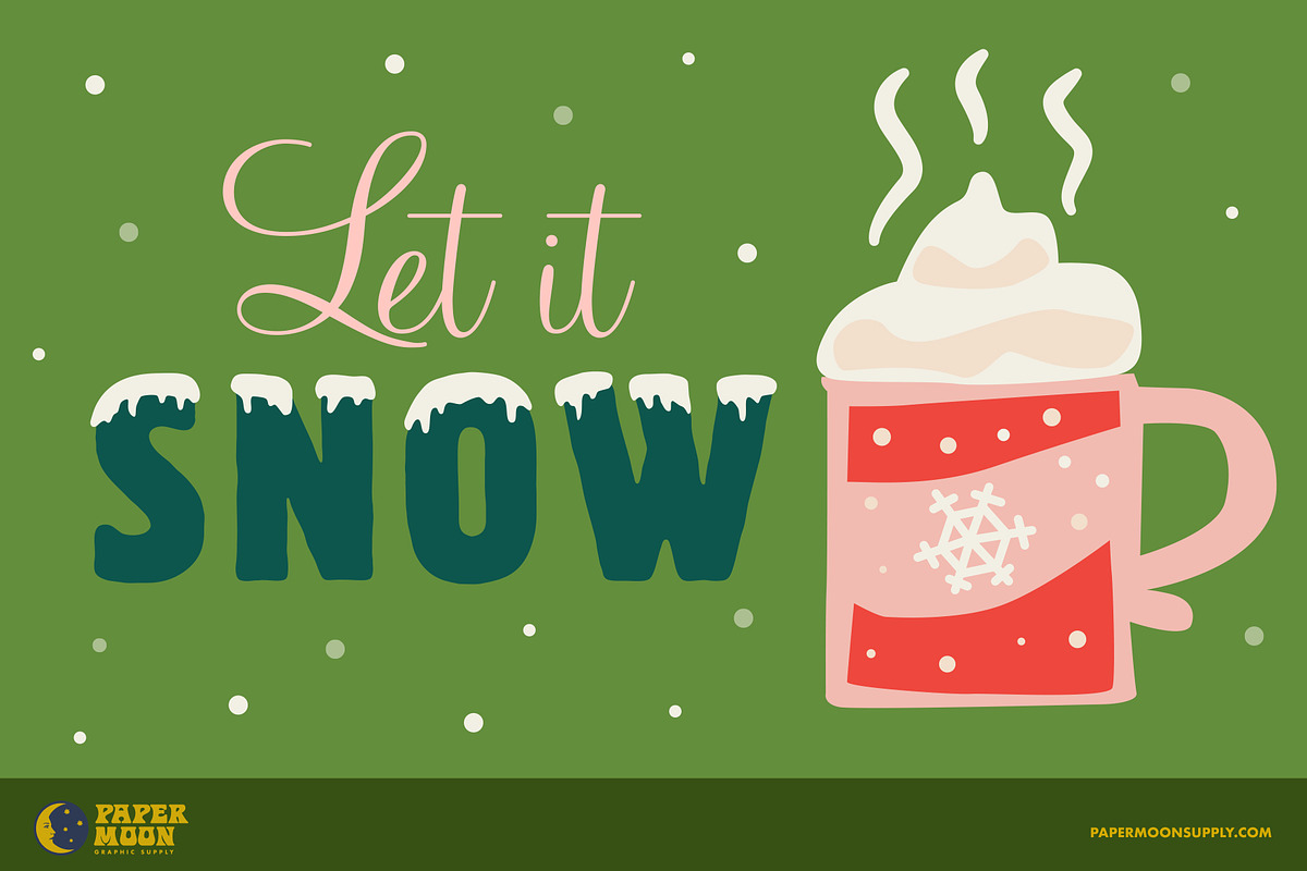 Snowbank Winter Font Duo, a Script Font by Paper Moon Graphic Supply (Photo 5 of 9)