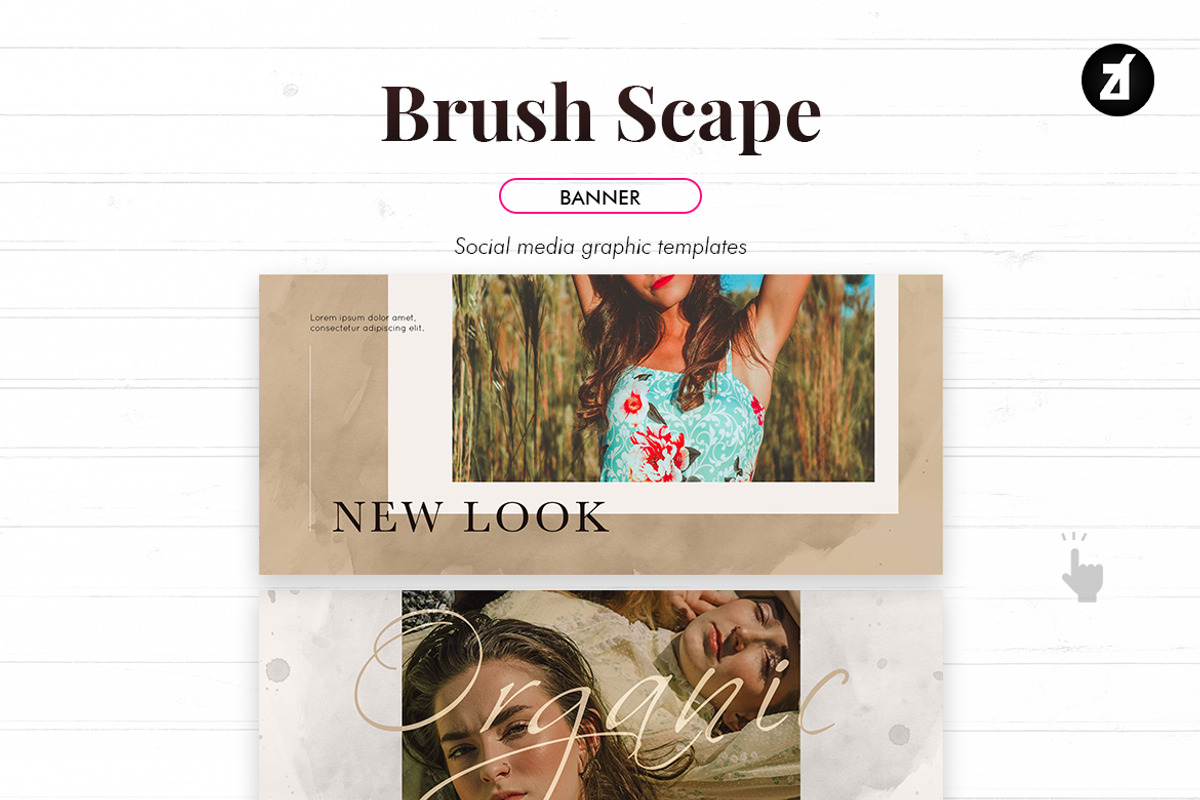 Brush scape social media graphic, a Social Media Template by Chanut is industries (Photo 9 of 11)