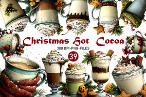 Christmas Hot Cocoa Clipart, a Seasonal Illustration by Designworld