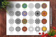 Mandala Vector Ornaments Bundle, a Decorative Illustration by pixaroma (Thumbnail 29 of 43)